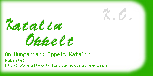 katalin oppelt business card